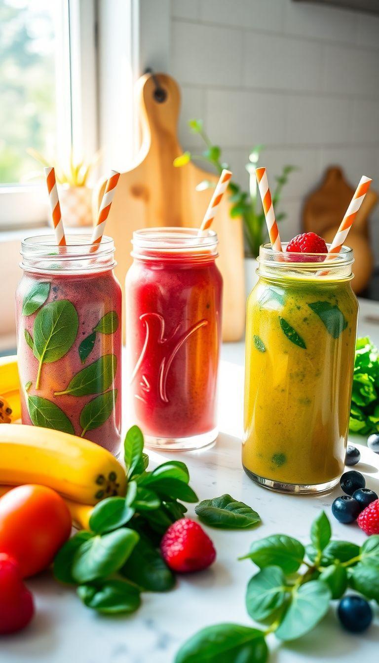 Descubra 7 Smoothies Energéticos que Transformarão suas Manhãs