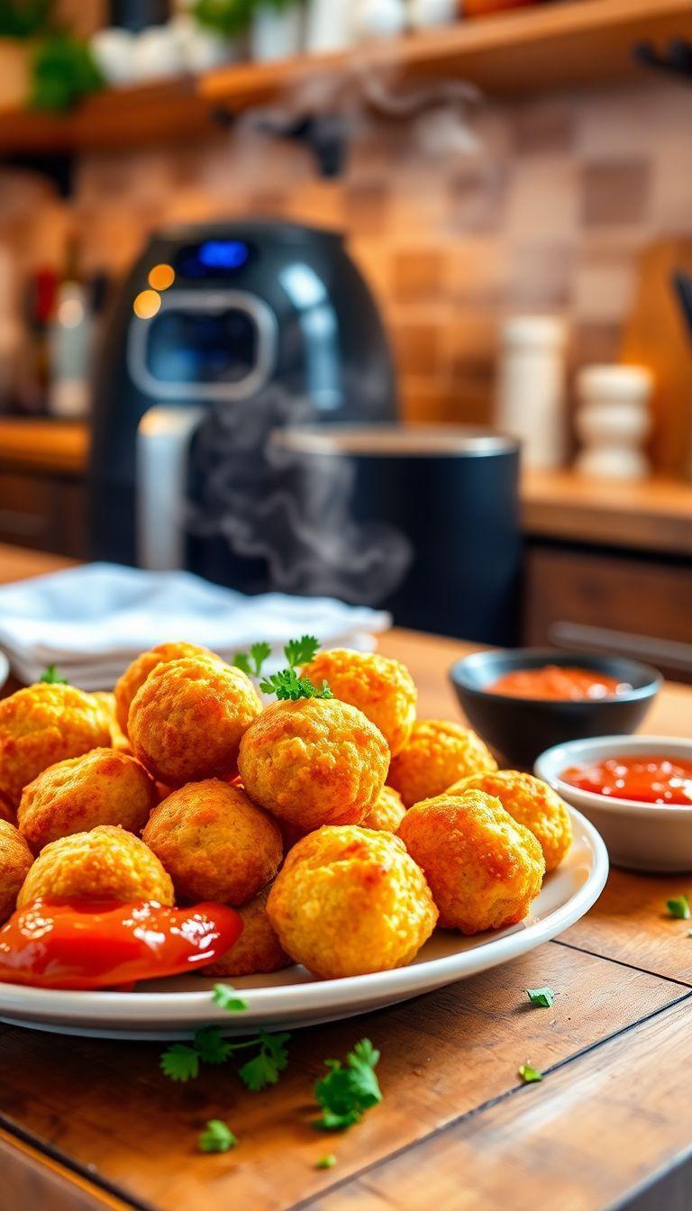 Descubra o Segredo das Bolinhas de Queijo Perfeitas na Airfryer